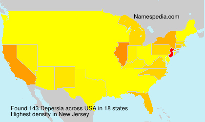 Surname Depersia in USA Surname Depersia in USA