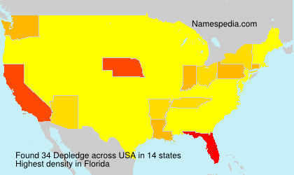 Surname Depledge in USA Surname Depledge in USA