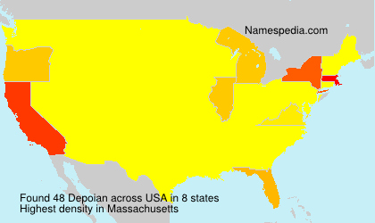 Surname Depoian in USA Surname Depoian in USA