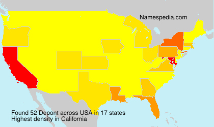 Surname Depont in USA