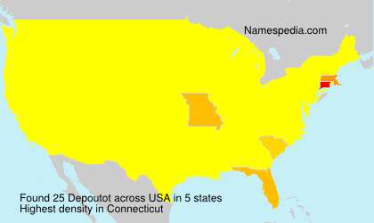 Surname Depoutot in USA