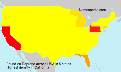 Surname Deprano in USA Surname Deprano in USA