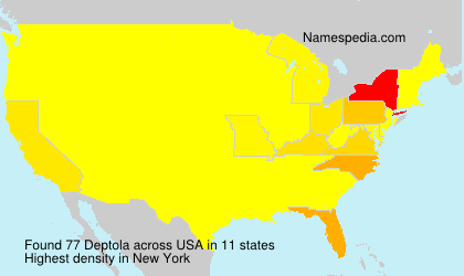 Surname Deptola in USA
