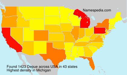 Surname Depue in USA Surname Depue in USA