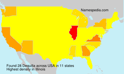 Surname Dequilla in USA