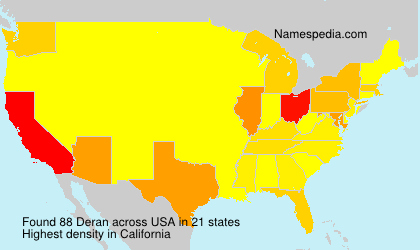 Surname Deran in USA