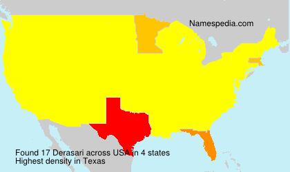 Surname Derasari in USA