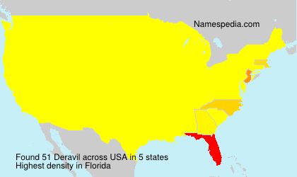 Surname Deravil in USA Surname Deravil in USA