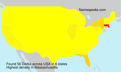 Surname Derba in USA Surname Derba in USA