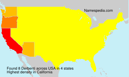 Surname Derbenti in USA Surname Derbenti in USA