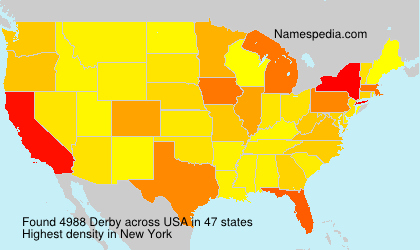 Surname Derby in USA Surname Derby in USA