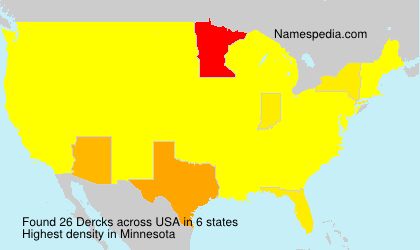 Surname Dercks in USA Surname Dercks in USA
