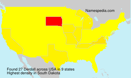 Surname Derdall in USA Surname Derdall in USA