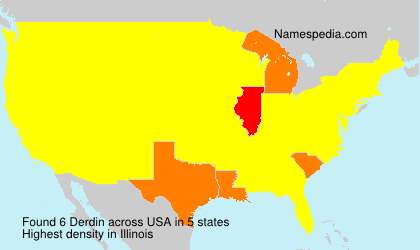 Surname Derdin in USA Surname Derdin in USA