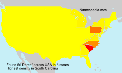 Surname Dereef in USA Surname Dereef in USA