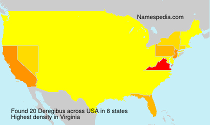 Surname Deregibus in USA Surname Deregibus in USA