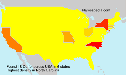 Surname Derfel in USA Surname Derfel in USA
