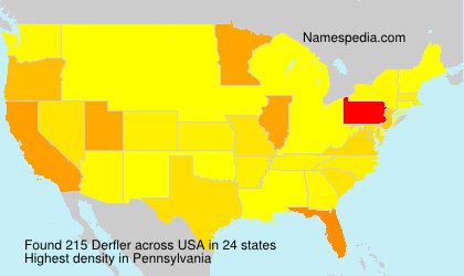 Surname Derfler in USA Surname Derfler in USA