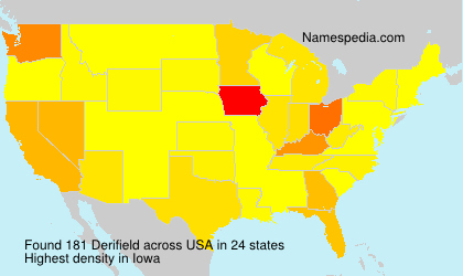 Surname Derifield in USA Surname Derifield in USA