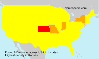 Surname Derikrava in USA Surname Derikrava in USA