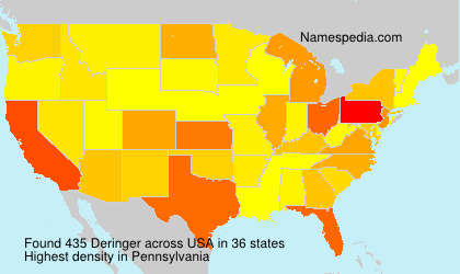 Surname Deringer in USA Surname Deringer in USA