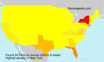 Surname Derizzio in USA Surname Derizzio in USA