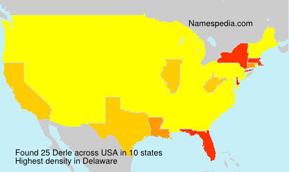 Surname Derle in USA Surname Derle in USA