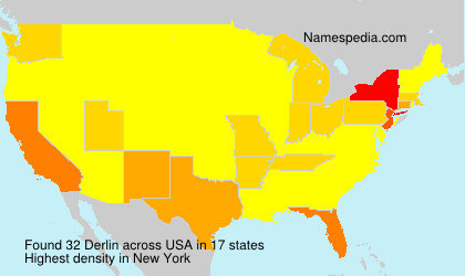 Surname Derlin in USA Surname Derlin in USA