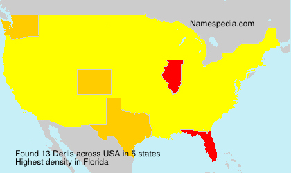 Surname Derlis in USA Surname Derlis in USA
