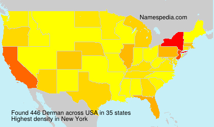 Surname Derman in USA Surname Derman in USA