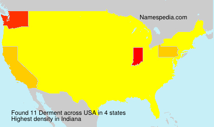 Surname Derment in USA Surname Derment in USA