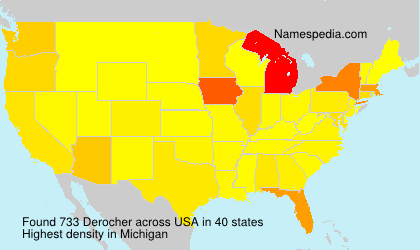 Surname Derocher in USA Surname Derocher in USA