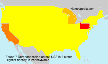 Surname Derohannessian in USA Surname Derohannessian in USA