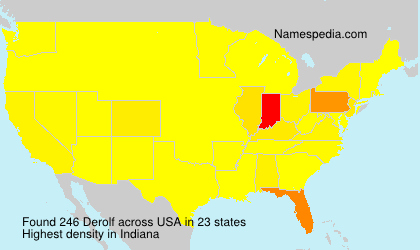 Surname Derolf in USA Surname Derolf in USA