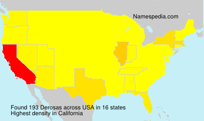 Surname Derosas in USA Surname Derosas in USA