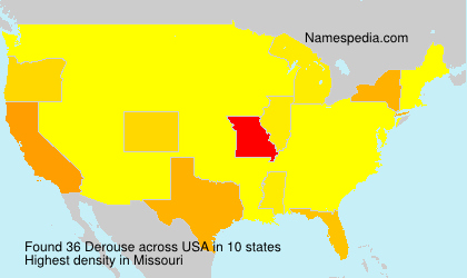 Surname Derouse in USA Surname Derouse in USA