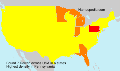 Surname Derran in USA Surname Derran in USA