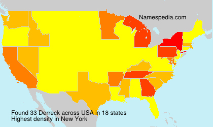 Surname Derreck in USA Surname Derreck in USA