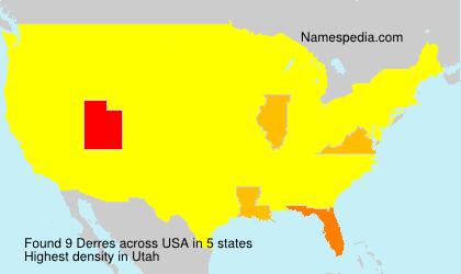 Surname Derres in USA Surname Derres in USA