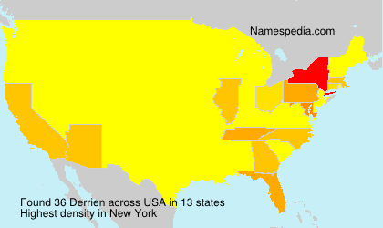 Surname Derrien in USA Surname Derrien in USA