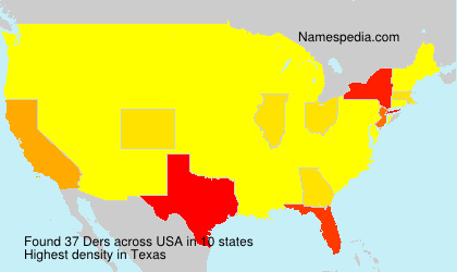 Surname Ders in USA Surname Ders in USA