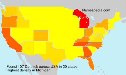 Surname Derthick in USA Surname Derthick in USA