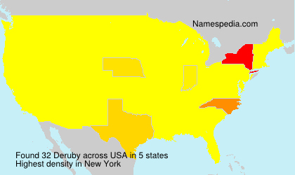 Surname Deruby in USA Surname Deruby in USA