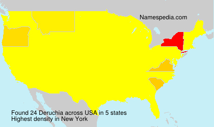 Surname Deruchia in USA Surname Deruchia in USA