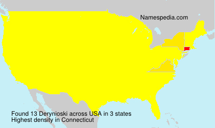 Surname Derynioski in USA Surname Derynioski in USA