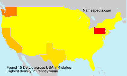 Surname Derzic in USA Surname Derzic in USA