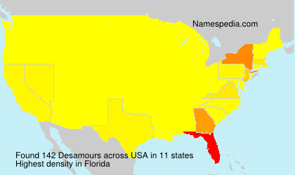 Surname Desamours in USA