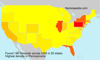 Surname Desando in USA Surname Desando in USA