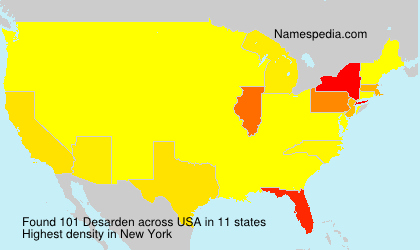Surname Desarden in USA Surname Desarden in USA