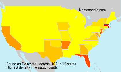 Surname Descoteau in USA Surname Descoteau in USA